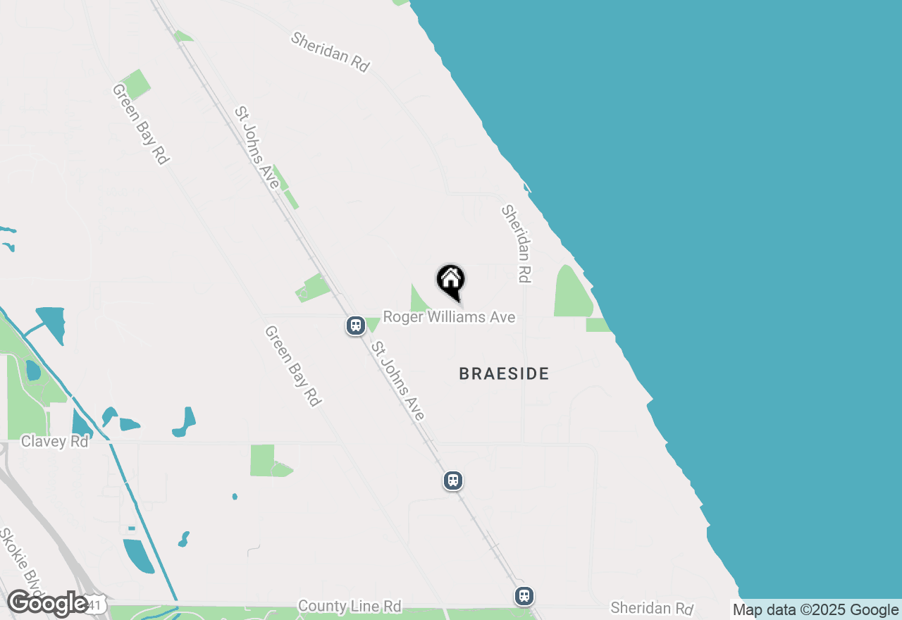 Map of 281 Roger Williams Ave, Highland Park, IL 60035