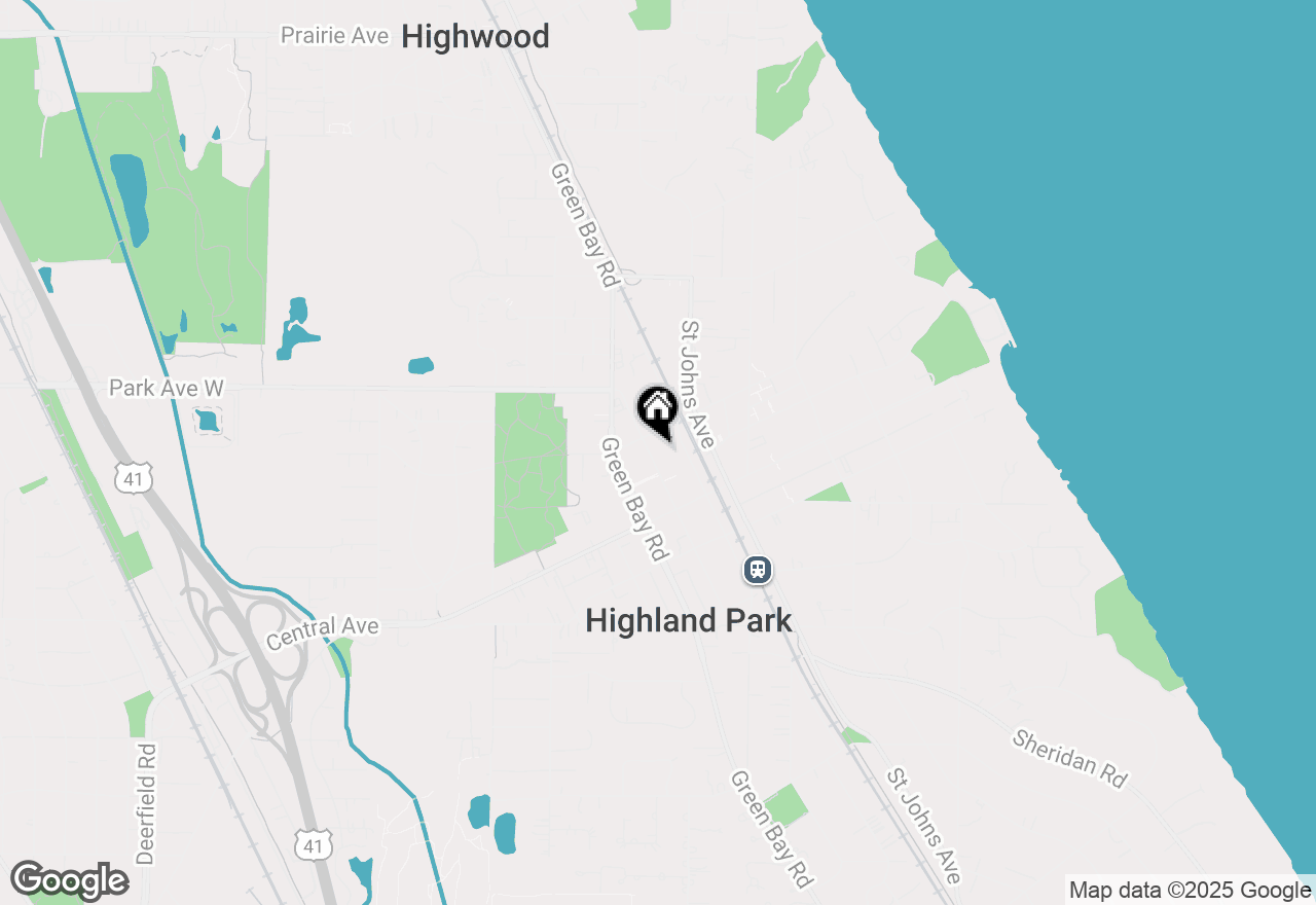 Map of 1891 2nd Street, Highland Park, IL 60035