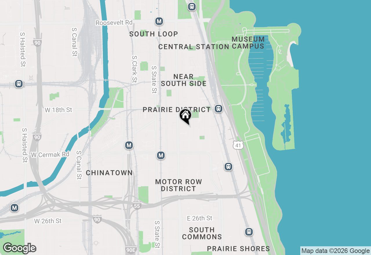 Map of 120 E Cullerton Street #305, Chicago, IL 60616