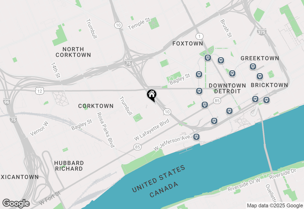 Map of 1200 Porter Street, Detroit, MI 48226