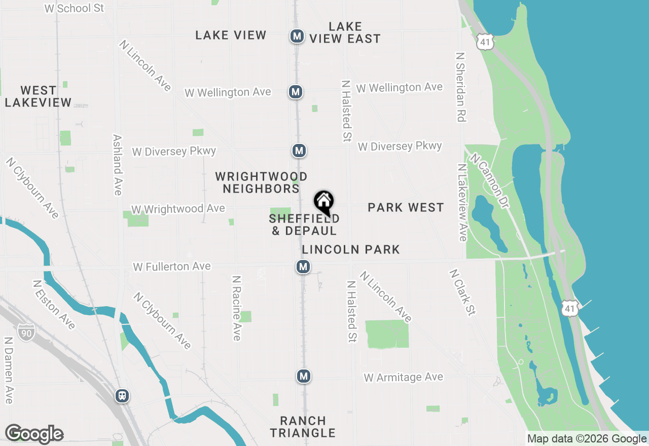 Map of 855 W Lill Avenue #2, Chicago, IL 60614