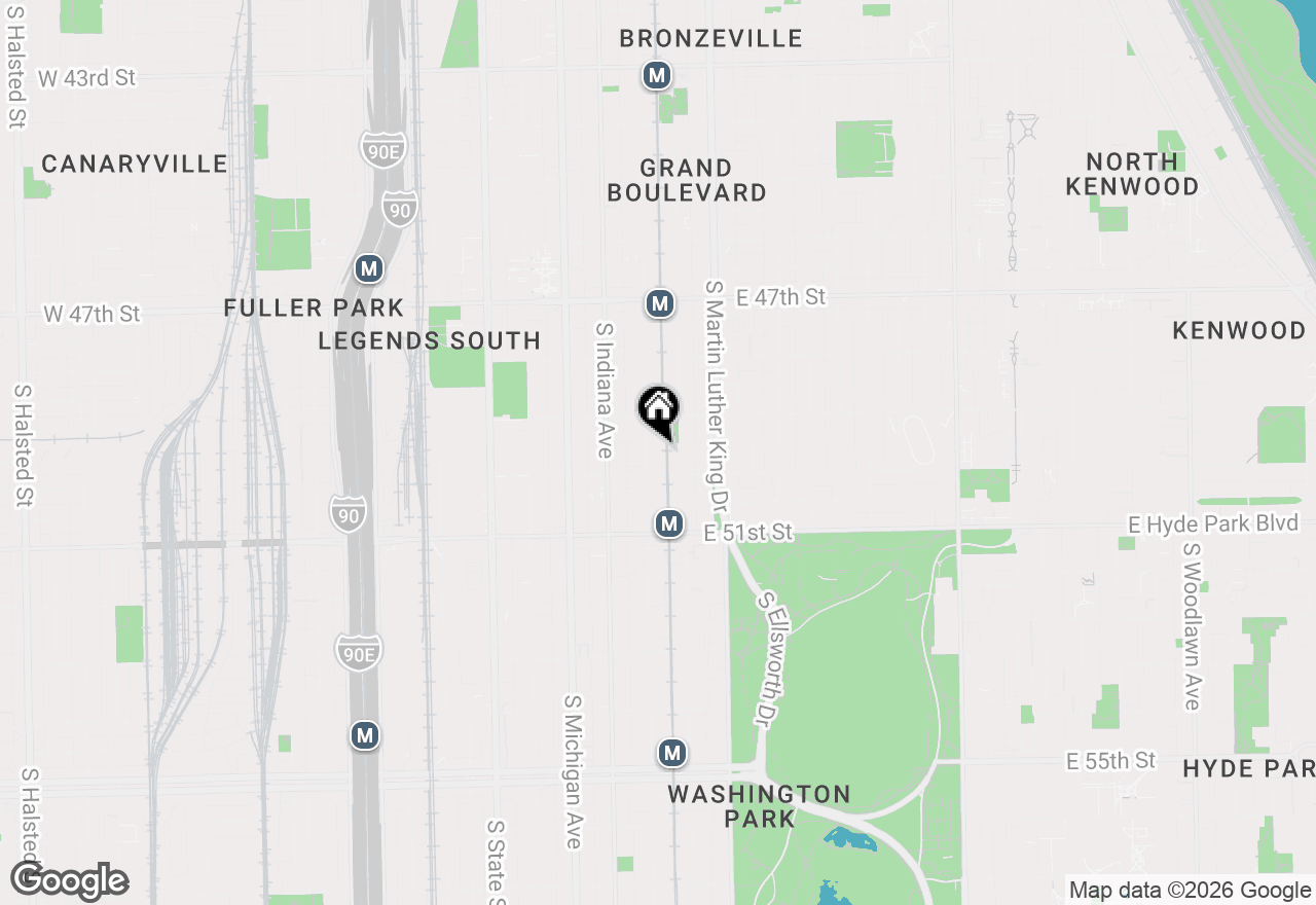 Map of 4937 S Prairie Avenue, Chicago, IL 60615