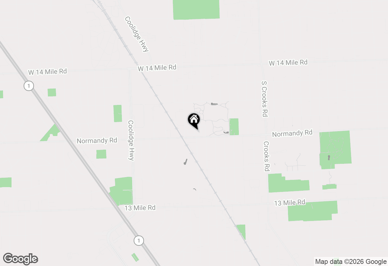 Map of 2500 Normandy Road #40, Royal Oak, MI 48073