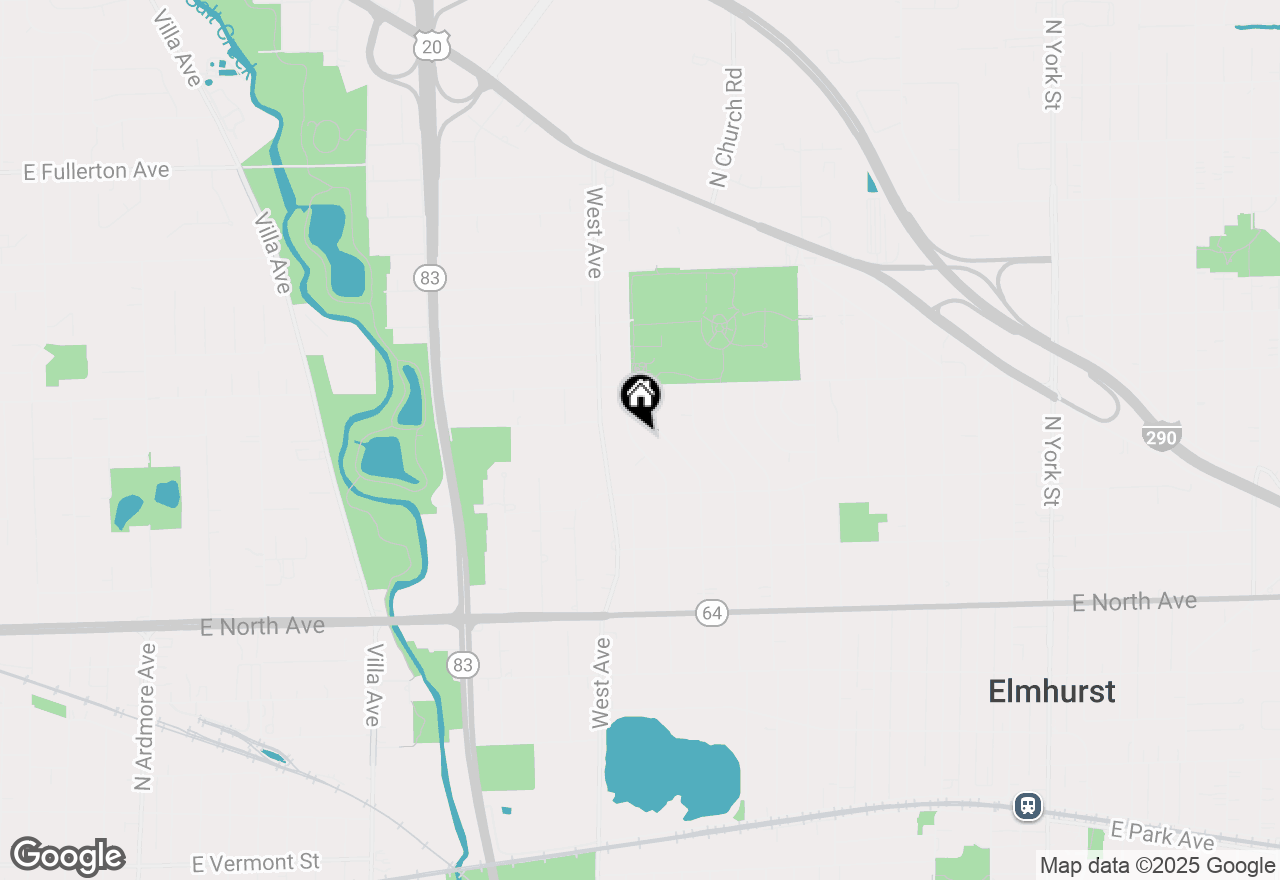 Map of 447 N Highview Avenue, Elmhurst, IL 60126