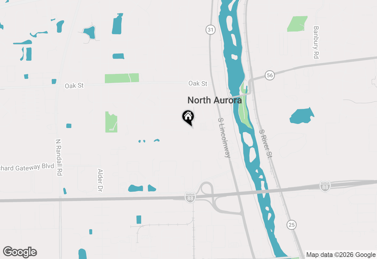 Map of (Address confidential), North Aurora, Illinois 60542
