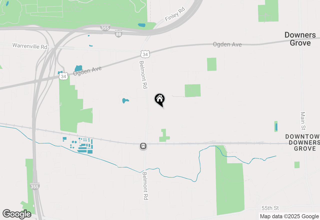 Map of 4733 S Pershing Avenue, Downers Grove, IL 60515