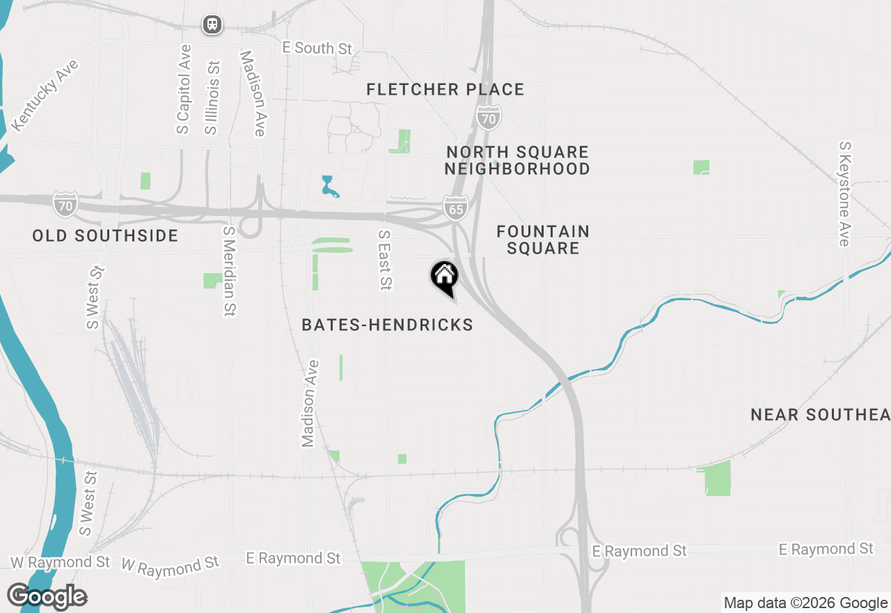 Map of 746 Parkway Avenue, Indianapolis, IN 46203