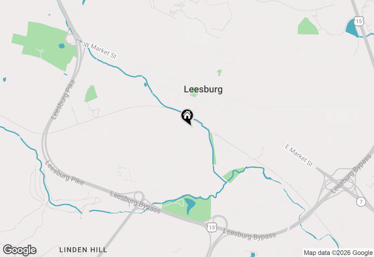 Map of 407 S King Street, Leesburg, VA 20175