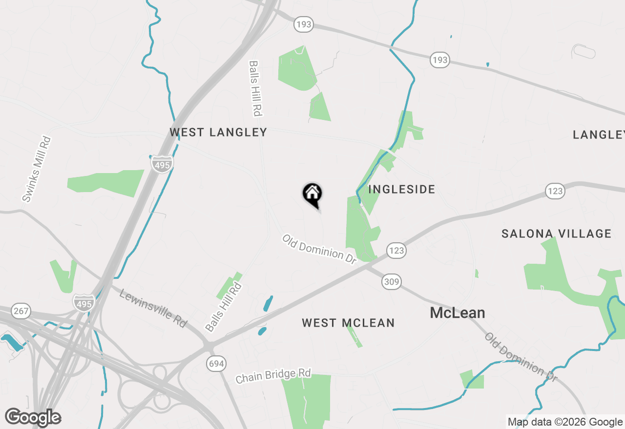 Map of 1228 Providence Terrace, Mclean, VA 22101