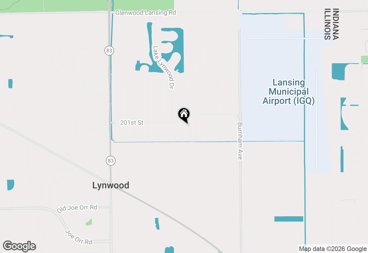 Map of 20124 Dolphin Avenue, Lynwood, IL 60411