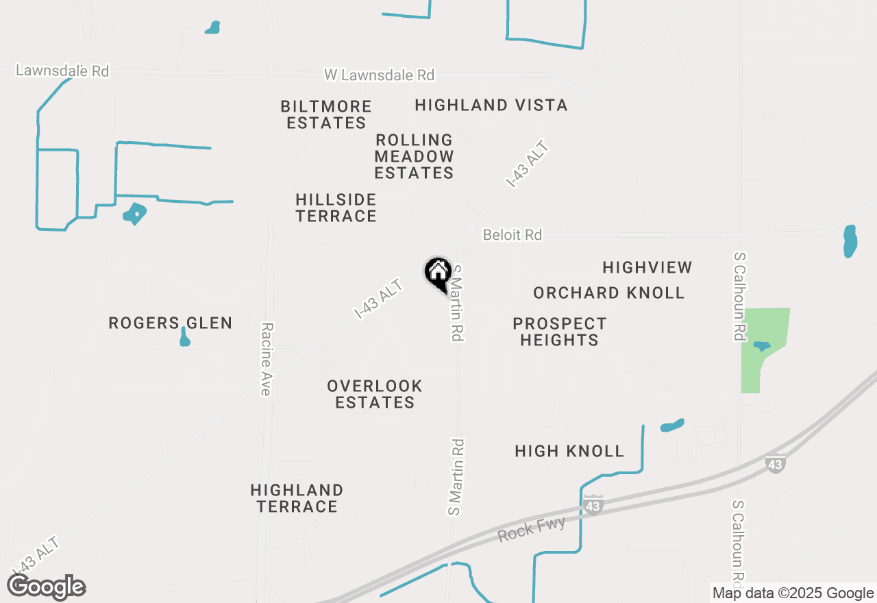 Map of 5245 S Martin Rd, New Berlin, WI 53146