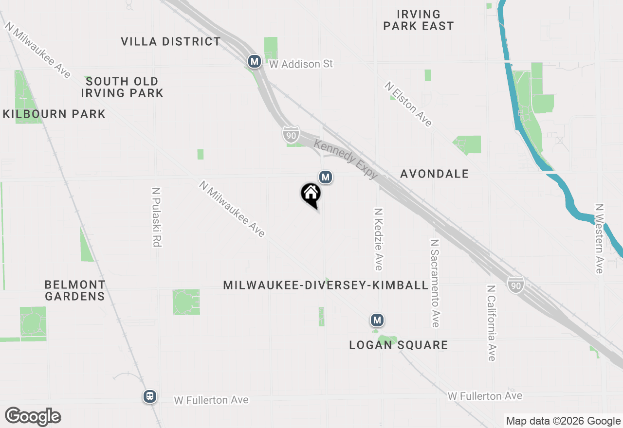Map of 3039 N Gresham Avenue, Chicago, IL 60618