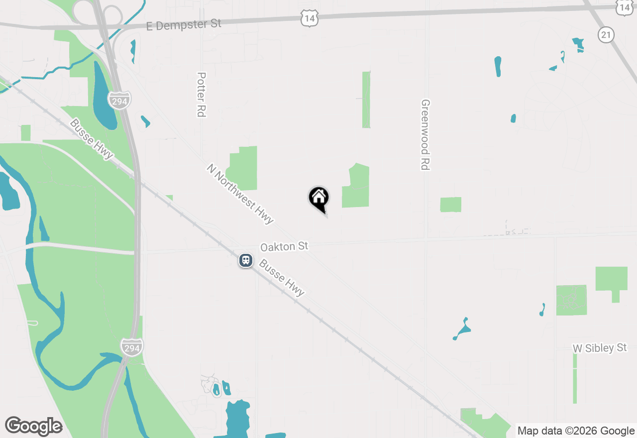 Map of 1815 Greendale Avenue, Park Ridge, IL 60068