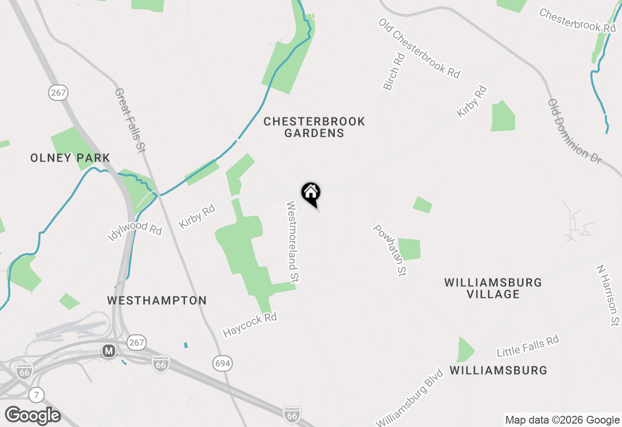 Map of 6620 Rosecroft Place, Falls Church, VA 22043