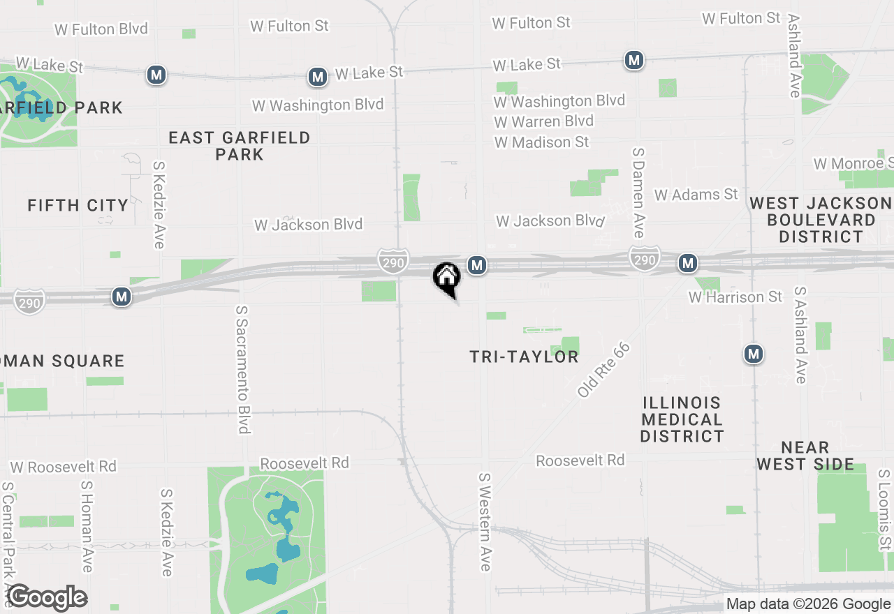 Map of 2455 W Harrison Street #2, Chicago, IL 60612