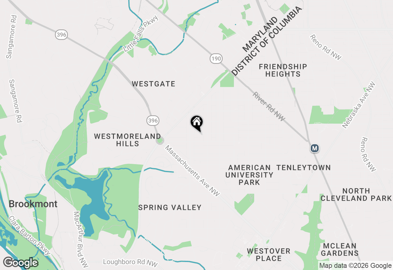 Map of 4830 Brandywine Street Nw, Washington, DC 20016