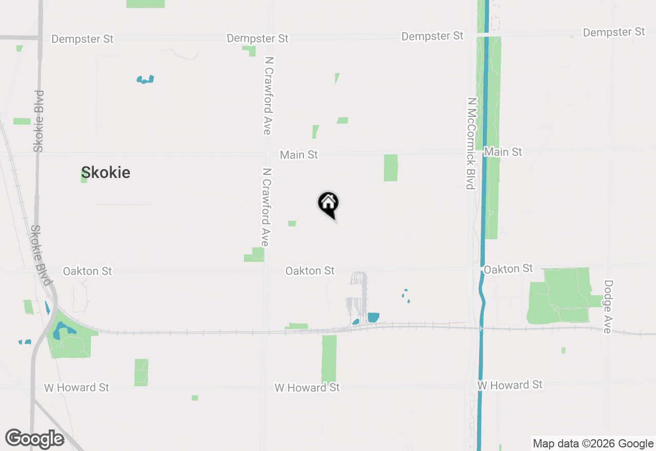 Map of 8133 Hamlin Avenue, Skokie, IL 60076
