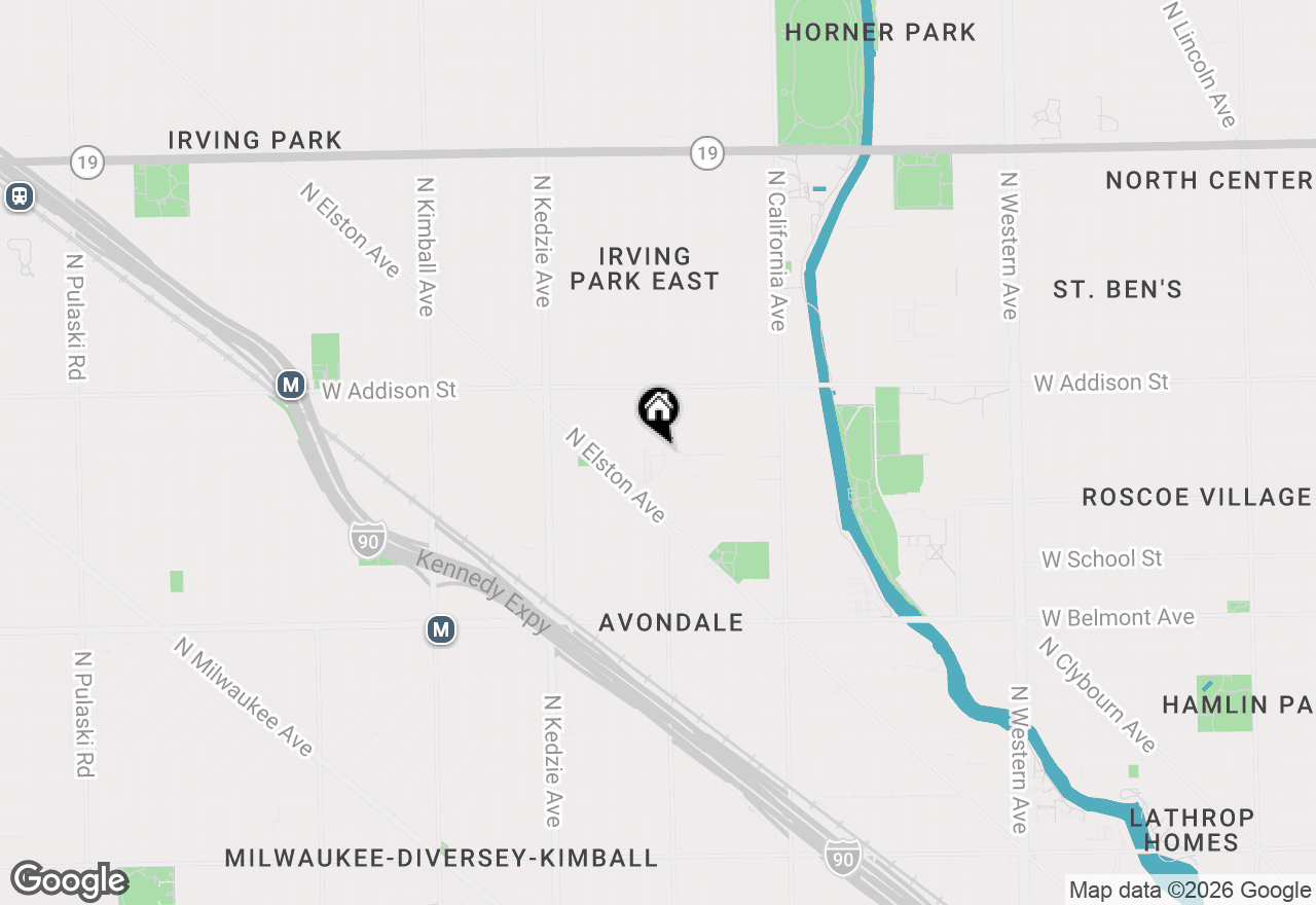 Map of 3022 W Newport Avenue, Chicago, IL 60618