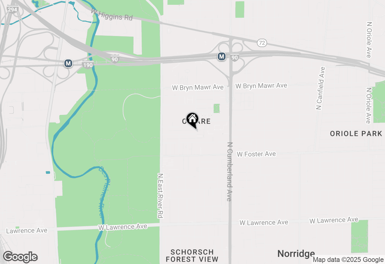 Map of 8610 W Summerdale Avenue #3N, Chicago, IL 60656