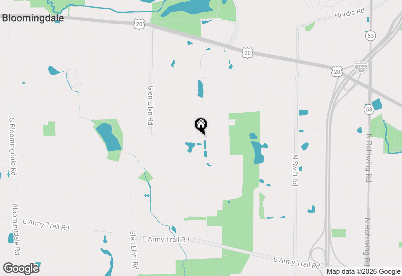 Map of 360 Golfview Court #360, Bloomingdale, IL 60108