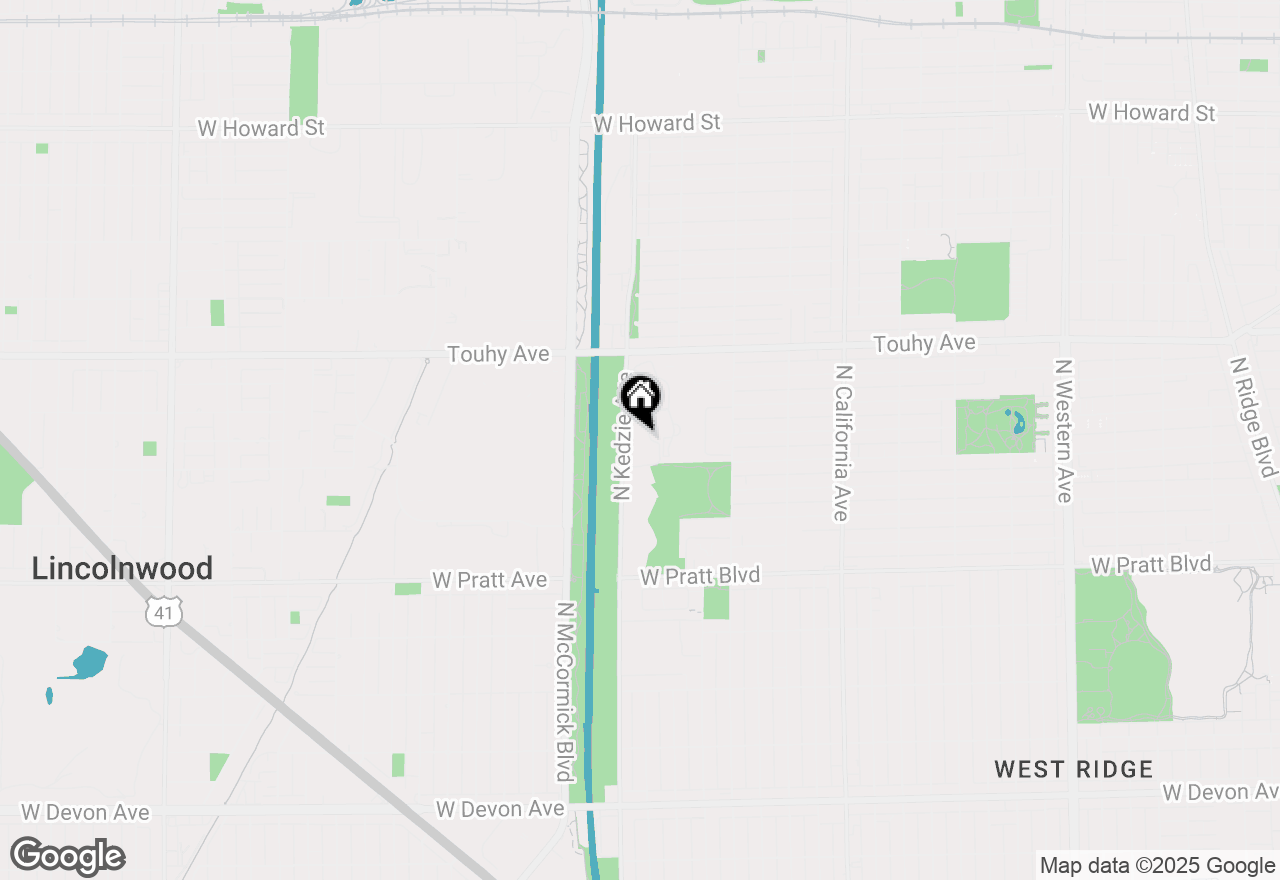 Map of 7033 N Kedzie Avenue #1704, Chicago, IL 60645
