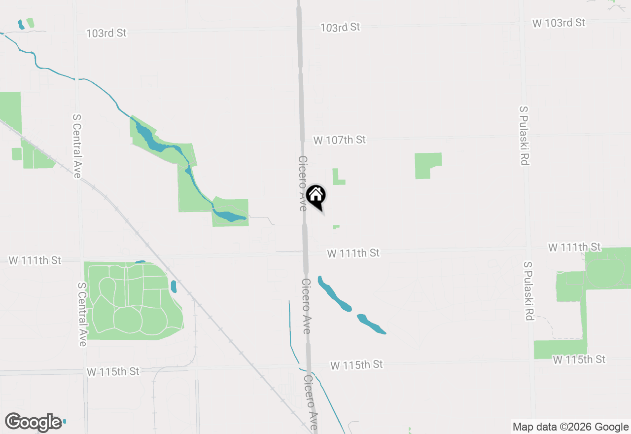 Map of 10936 S Keating Avenue #1A, Oak Lawn, IL 60453