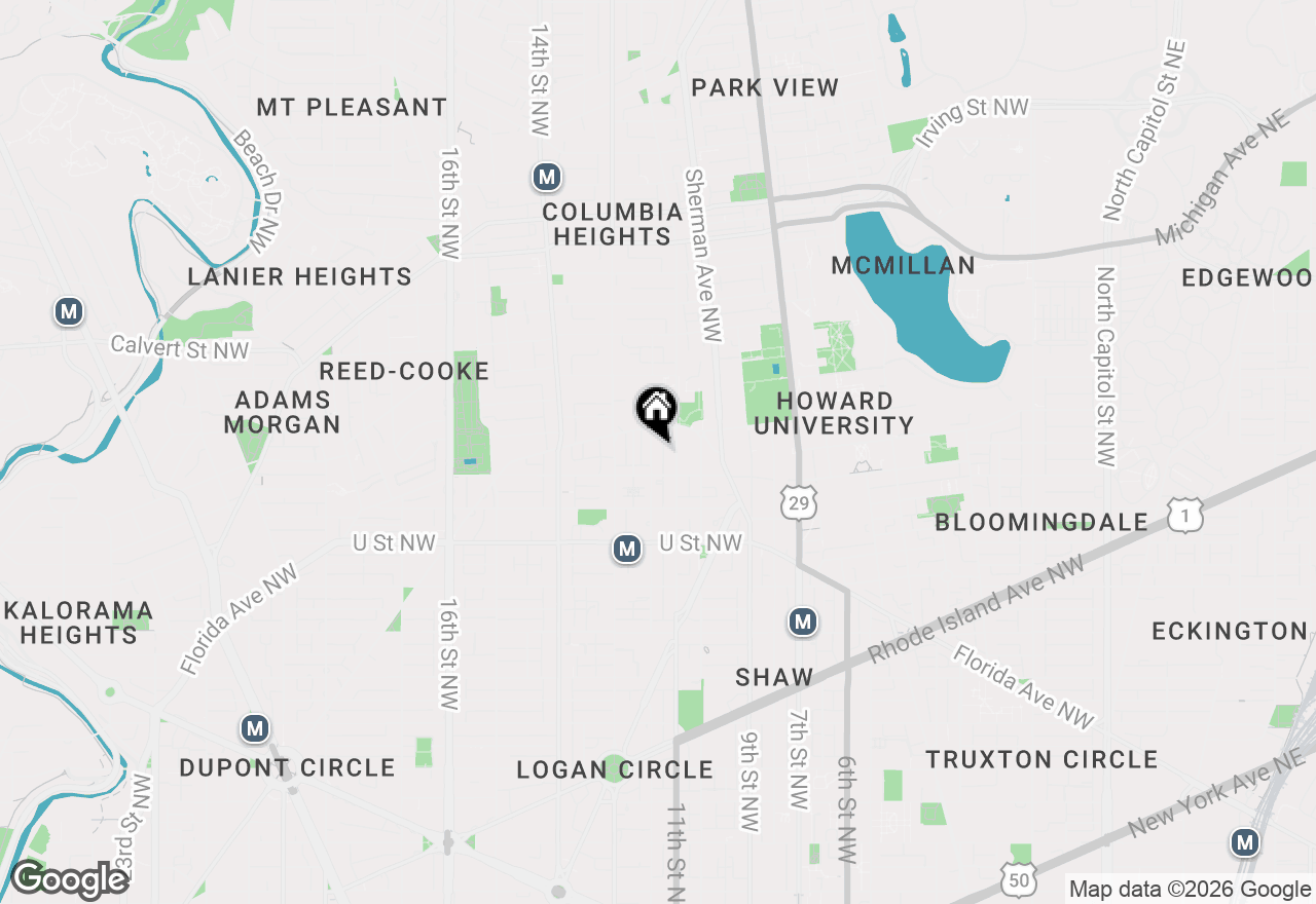 Map of 2225 12th Street Nw, Washington, DC 20009