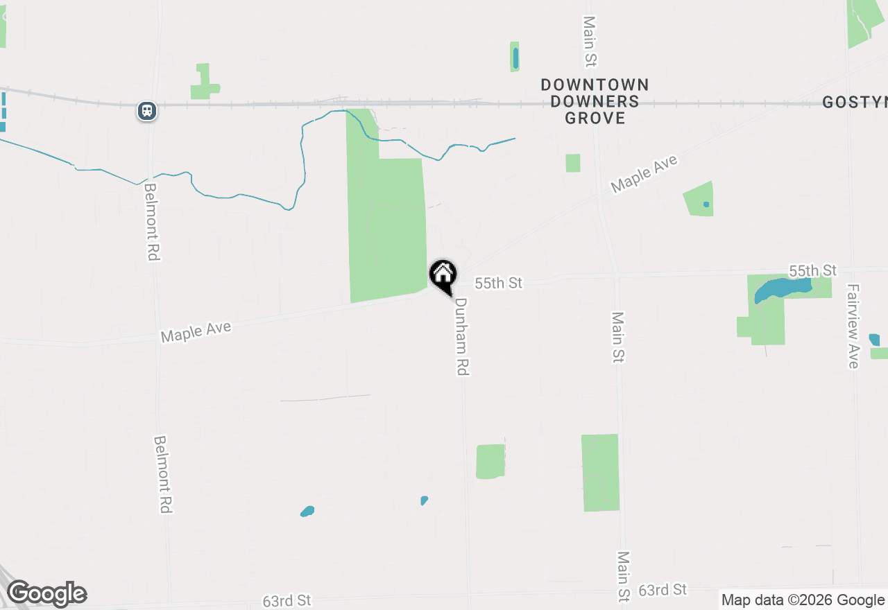 Map of 1418 Thornwood Drive, Downers Grove, IL 60516