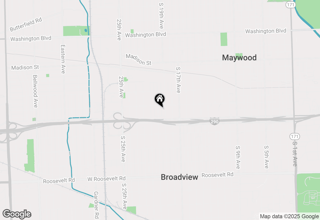 Map of 1615 S 20th Avenue, Maywood, IL 60153