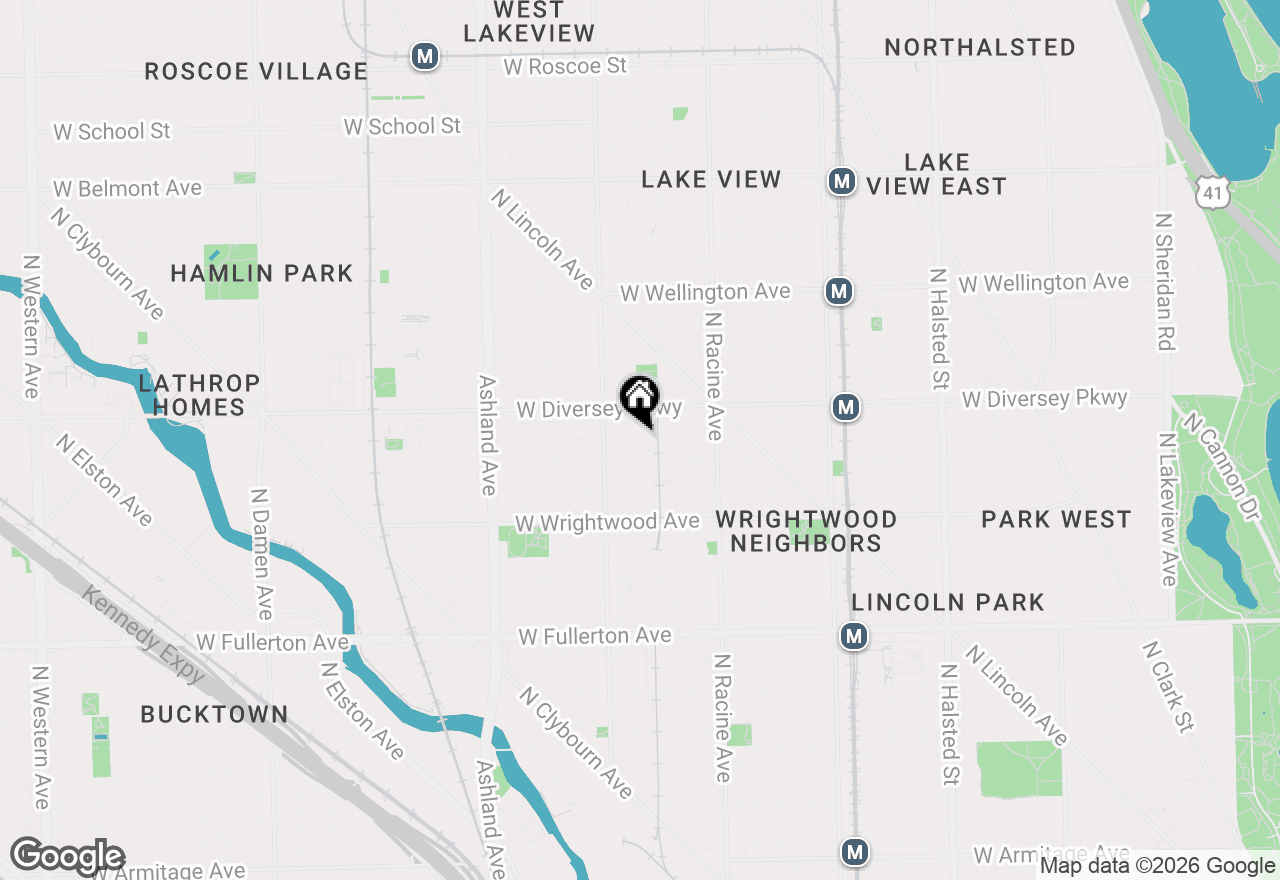 Map of 2725 N Wayne Avenue #1, Chicago, IL 60614