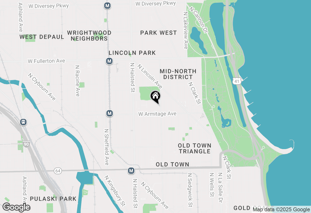 Map of 2031 N Howe Street #2, Chicago, IL 60614