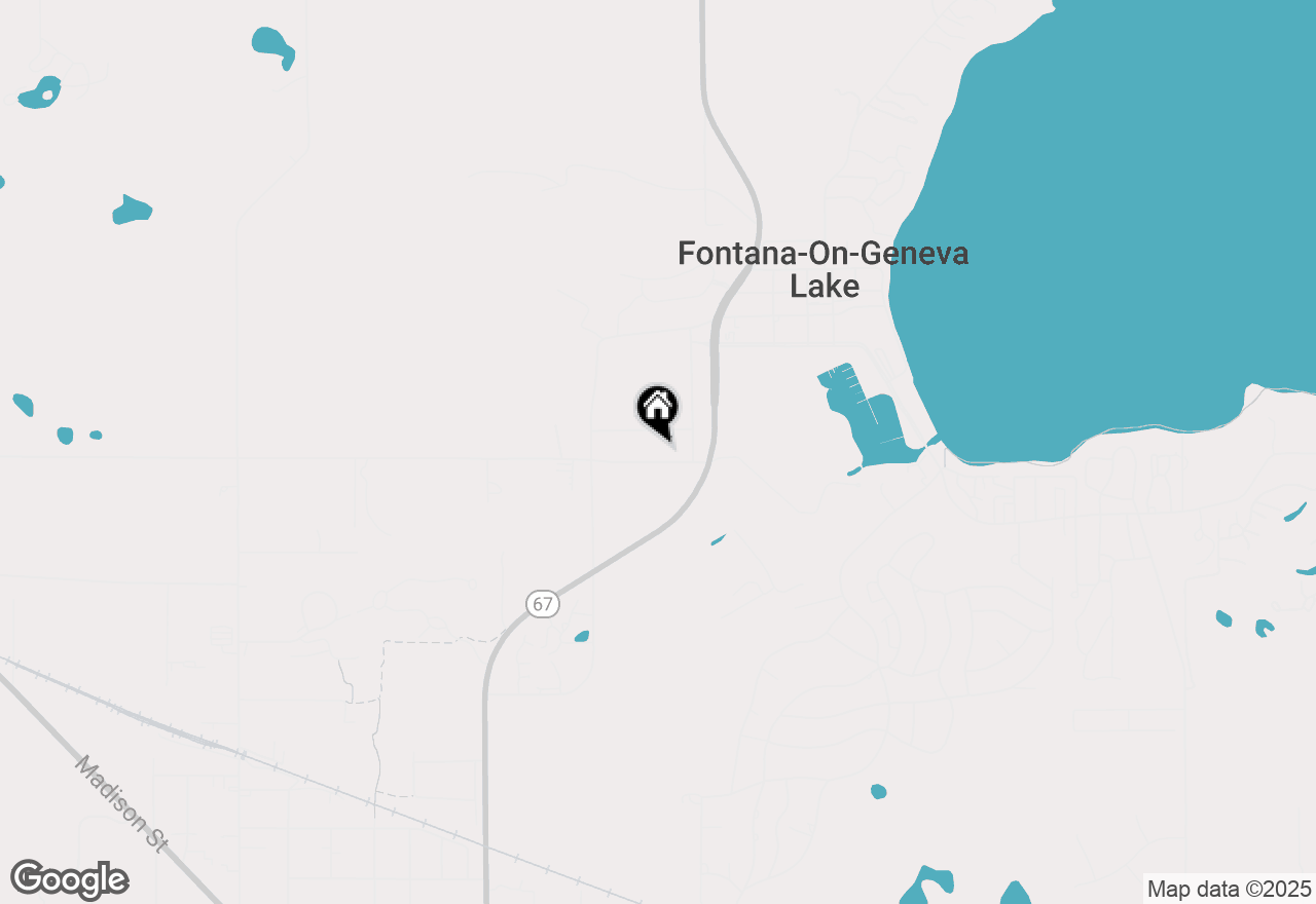 Map of 142 Dewey Ave, Fontana, WI 53125