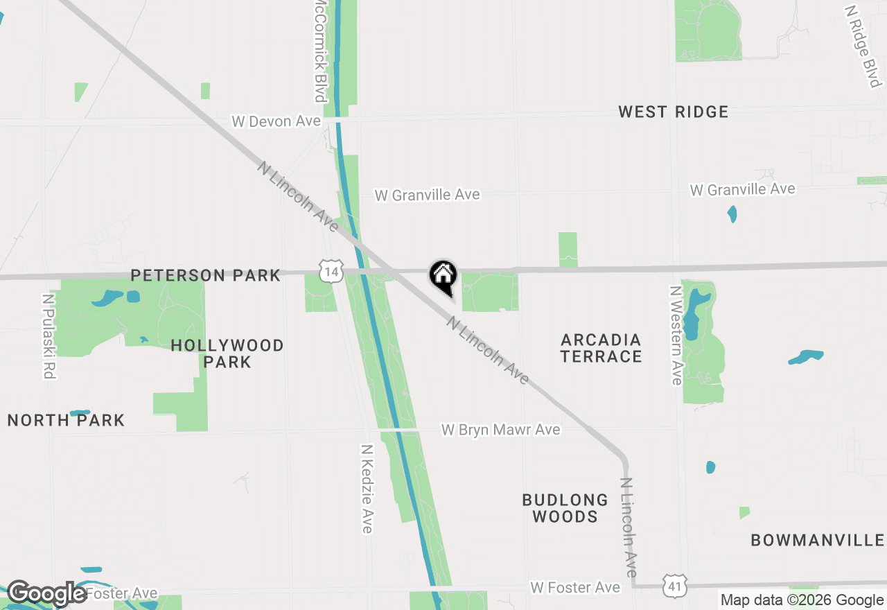 Map of 5917 N Lincoln Avenue, Chicago, IL 60659