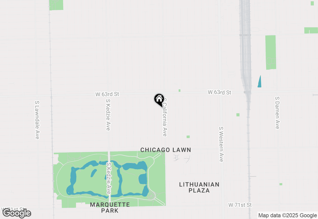 Map of 6409 S Mozart Street, Chicago, IL 60629