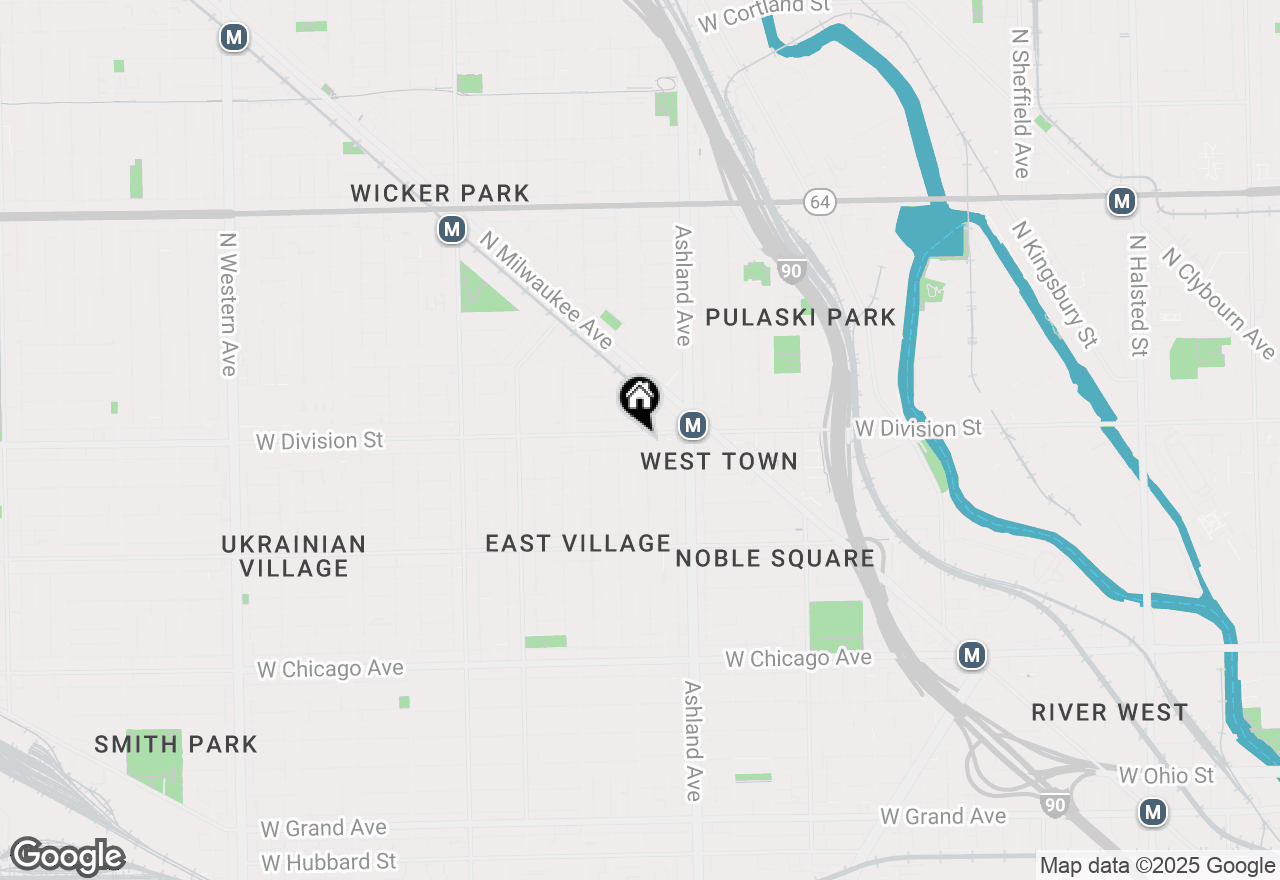 Map of 1655 W Division Street #2R, Chicago, IL 60622