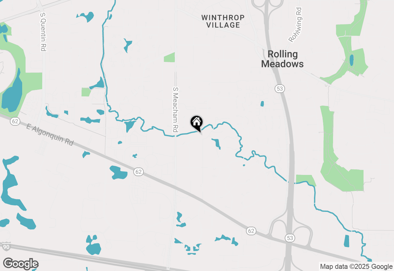 Map of 60 E Brookdale Lane, Palatine, IL 60067