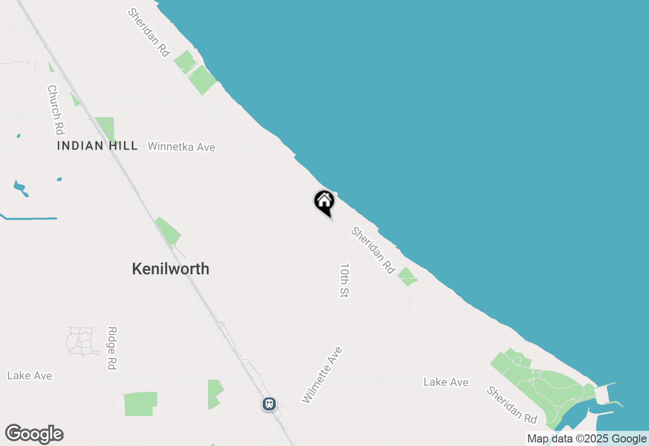 Map of 120 Abingdon Avenue, Kenilworth, IL 60043