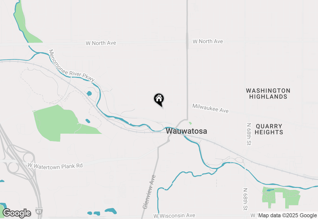 Map of 7933 Milwaukee Ave, Wauwatosa, WI 53213