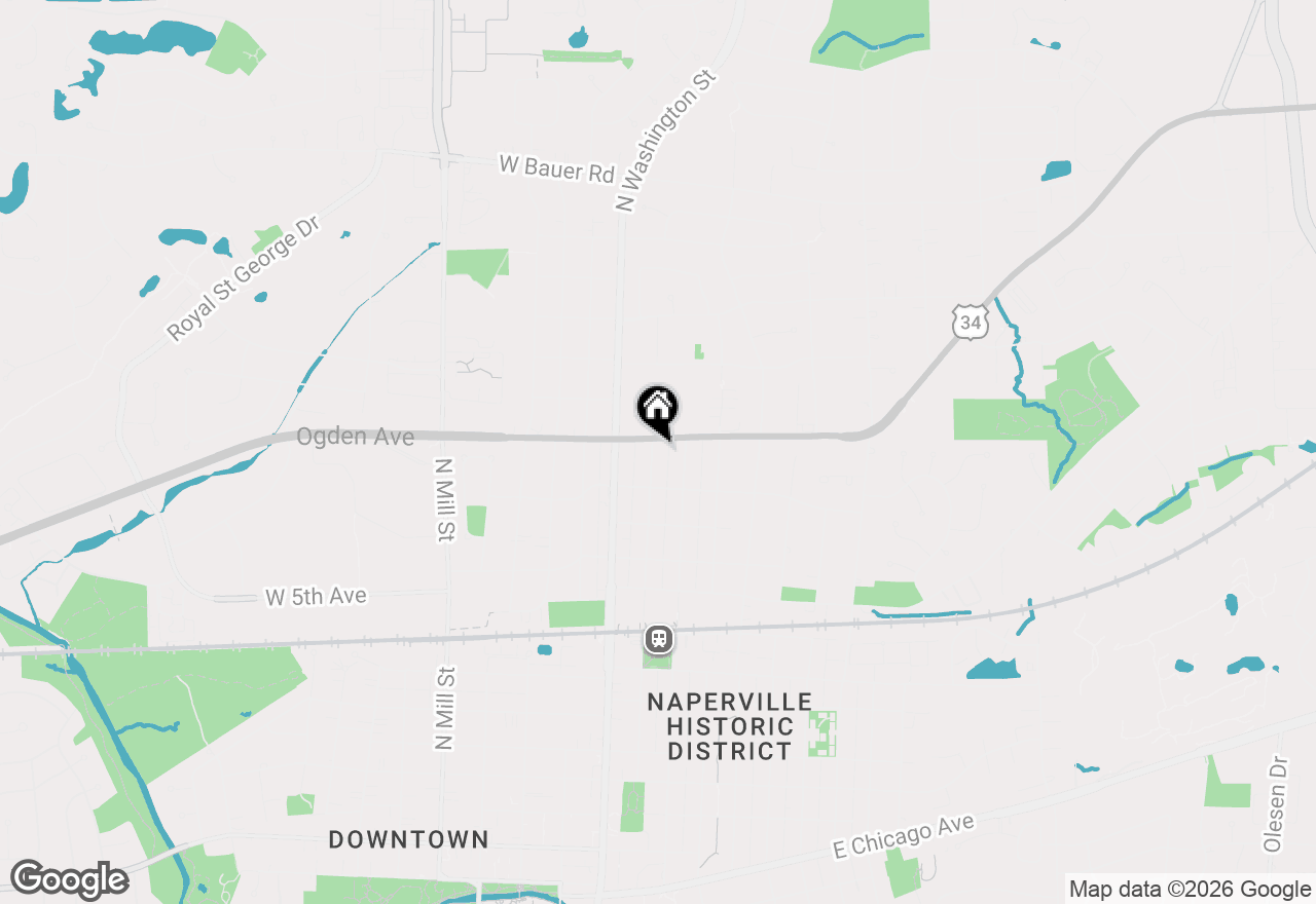 Map of 840 N Center Street, Naperville, IL 60563