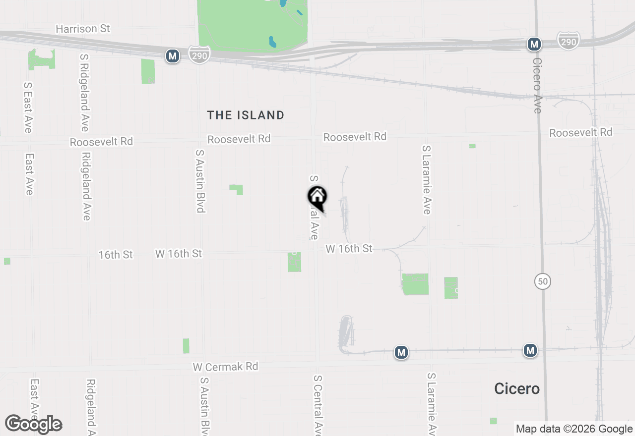 Map of 1439 S Central Avenue, Cicero, IL 60804