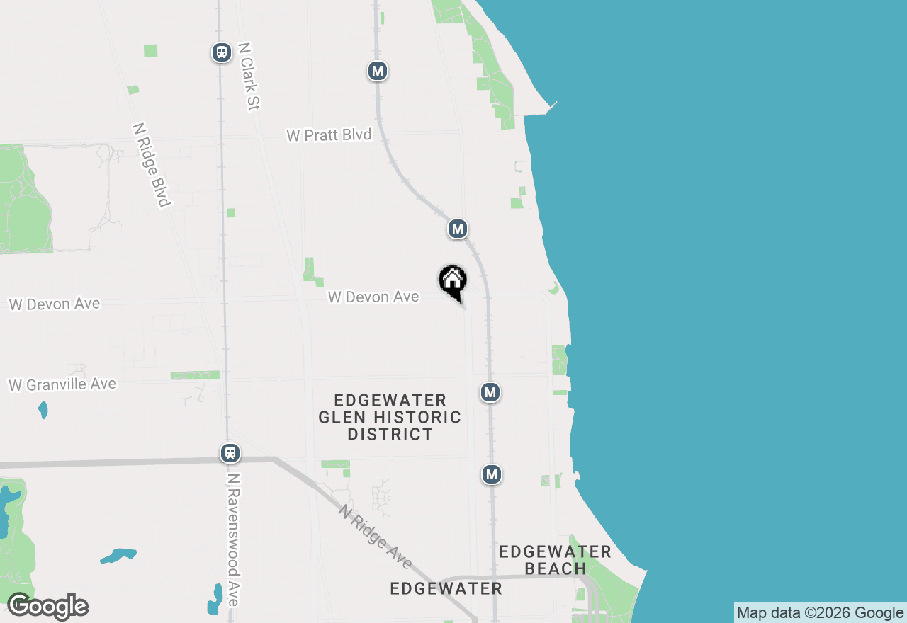 Map of 6335 N Magnolia Avenue #G, Chicago, IL 60660