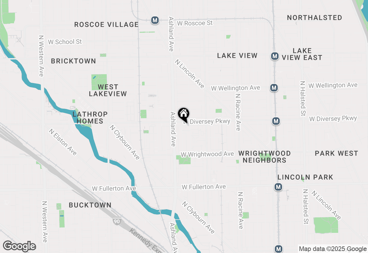 Map of 2745 N Bosworth Avenue, Chicago, IL 60614