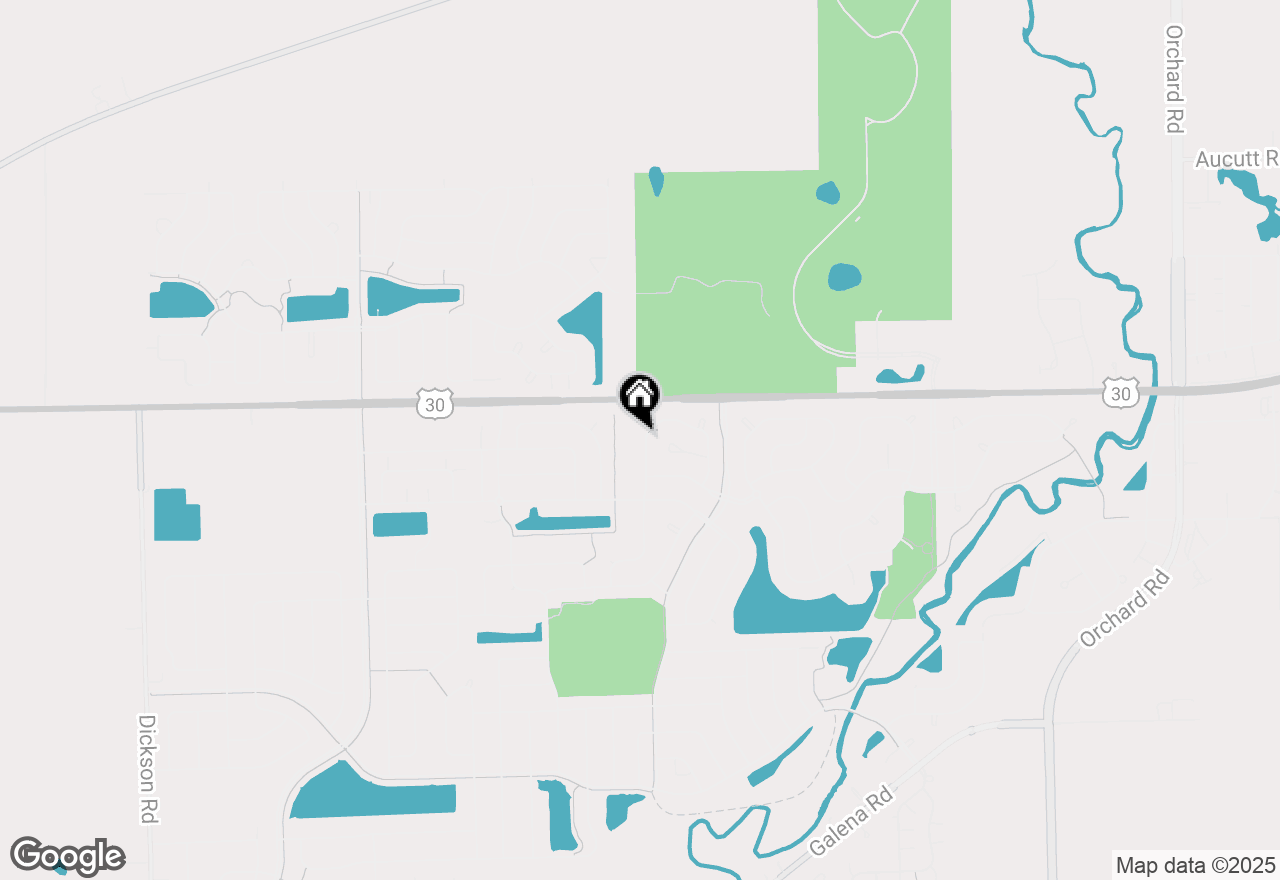 Map of 2184 Rebecca Circle, Montgomery, IL 60538