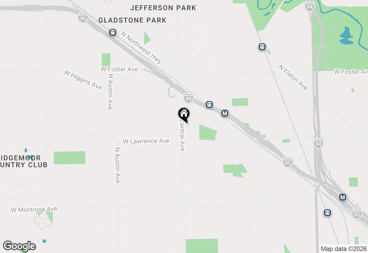 Map of 4851 N Central Avenue #1E, Chicago, IL 60630