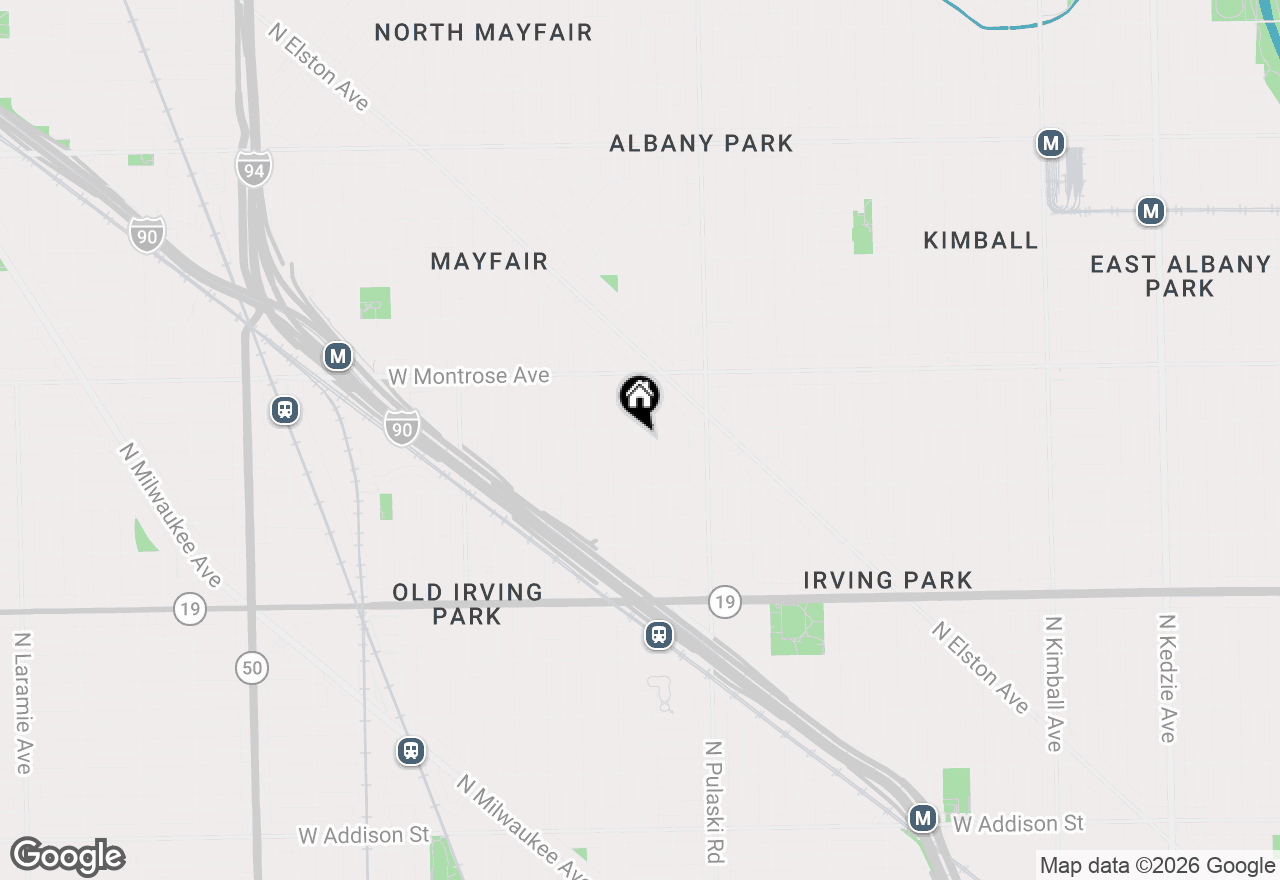 Map of 4253 N Kedvale Avenue #2, Chicago, IL 60641