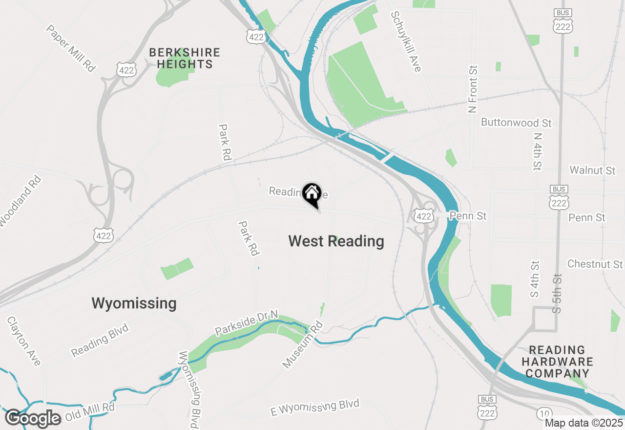 Map of 550 Penn Avenue, West Reading, PA 19611
