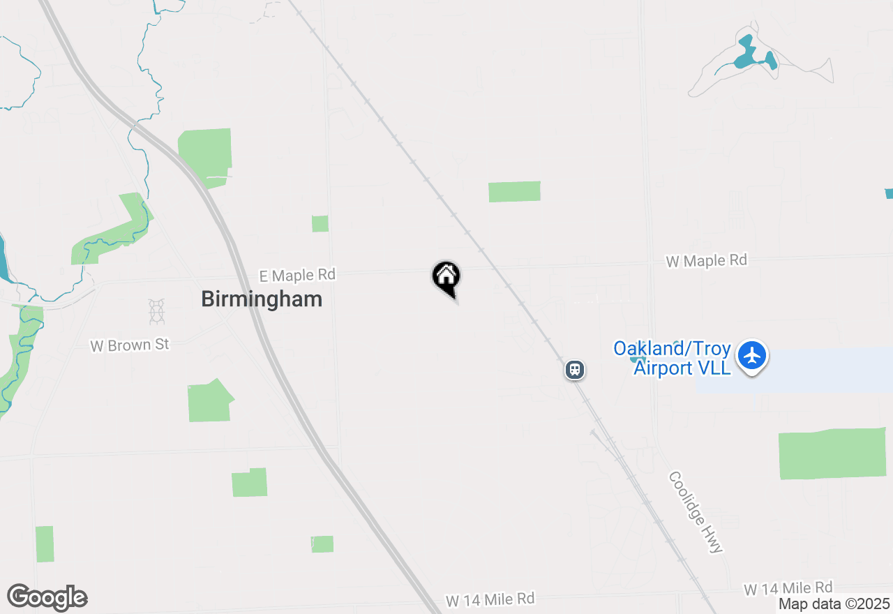 Map of 1751 Villa Road, Birmingham, MI 48009