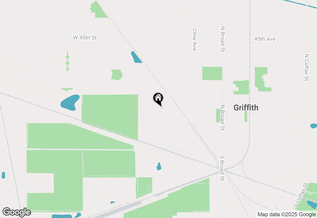 Map of 353 N Wright Street, Griffith, IN 46319