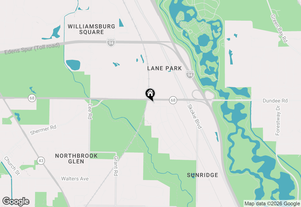 Map of 727 Raleigh Court, Northbrook, IL 60062