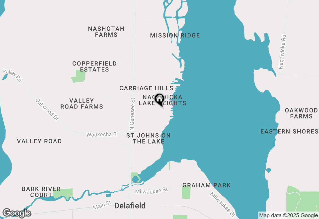 Map of 1823 W Shore Dr, Delafield, WI 53018